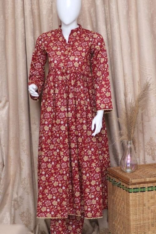 Digital Printed 2 Piece Stitched Lawn Suit